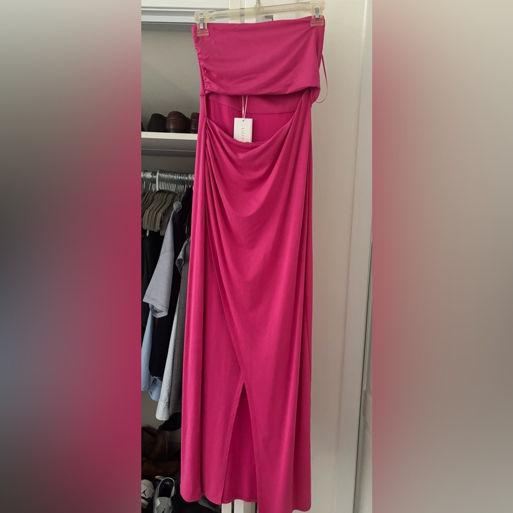 L*Space Corsica Cutout Strapless Dress